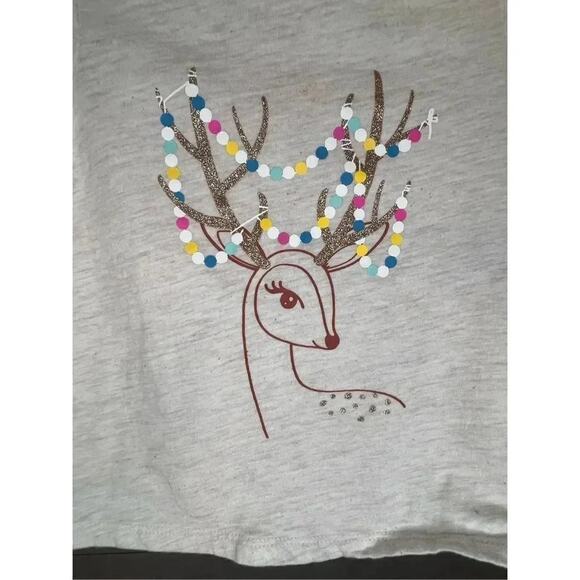 Cat & Jack Christmas deer top/Jumping Beans  leggings Size 18 months - Picture 4 of 6